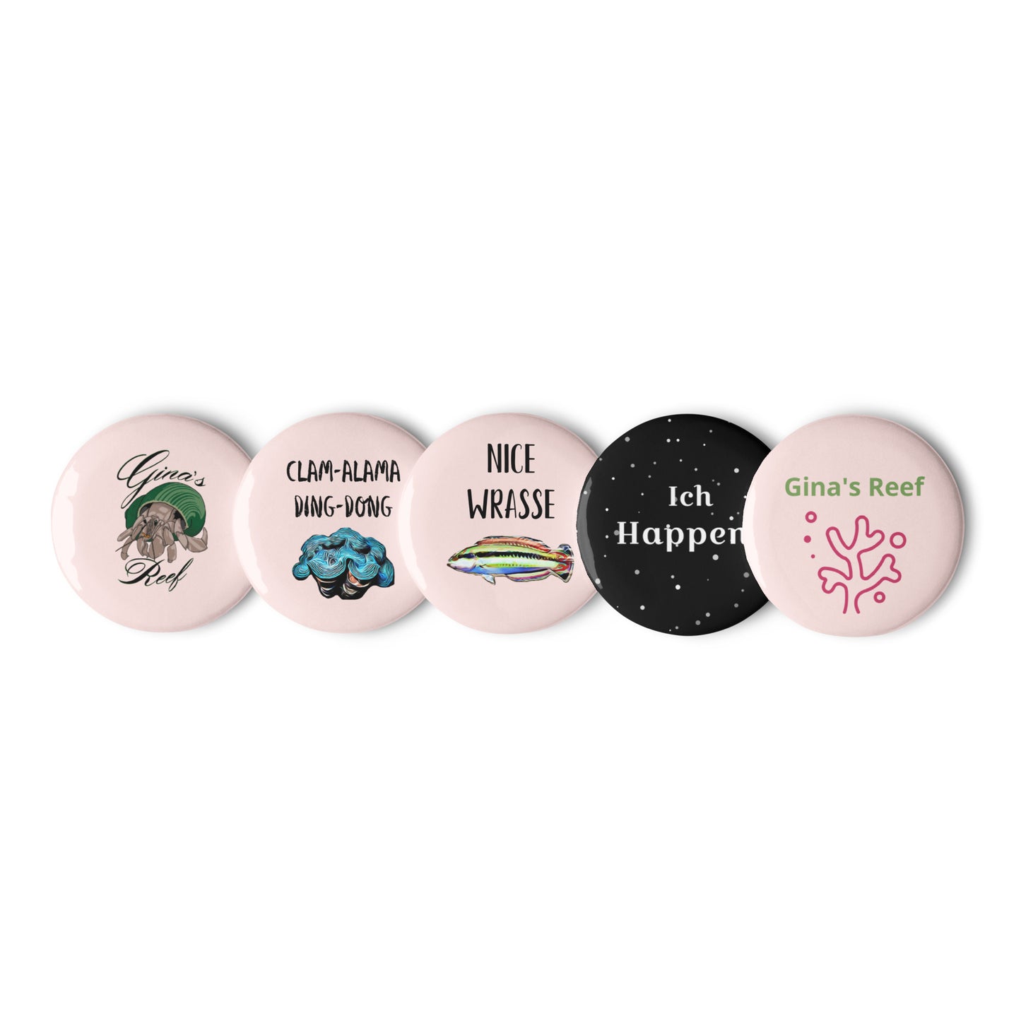 Merch Set 1 Pin Buttons