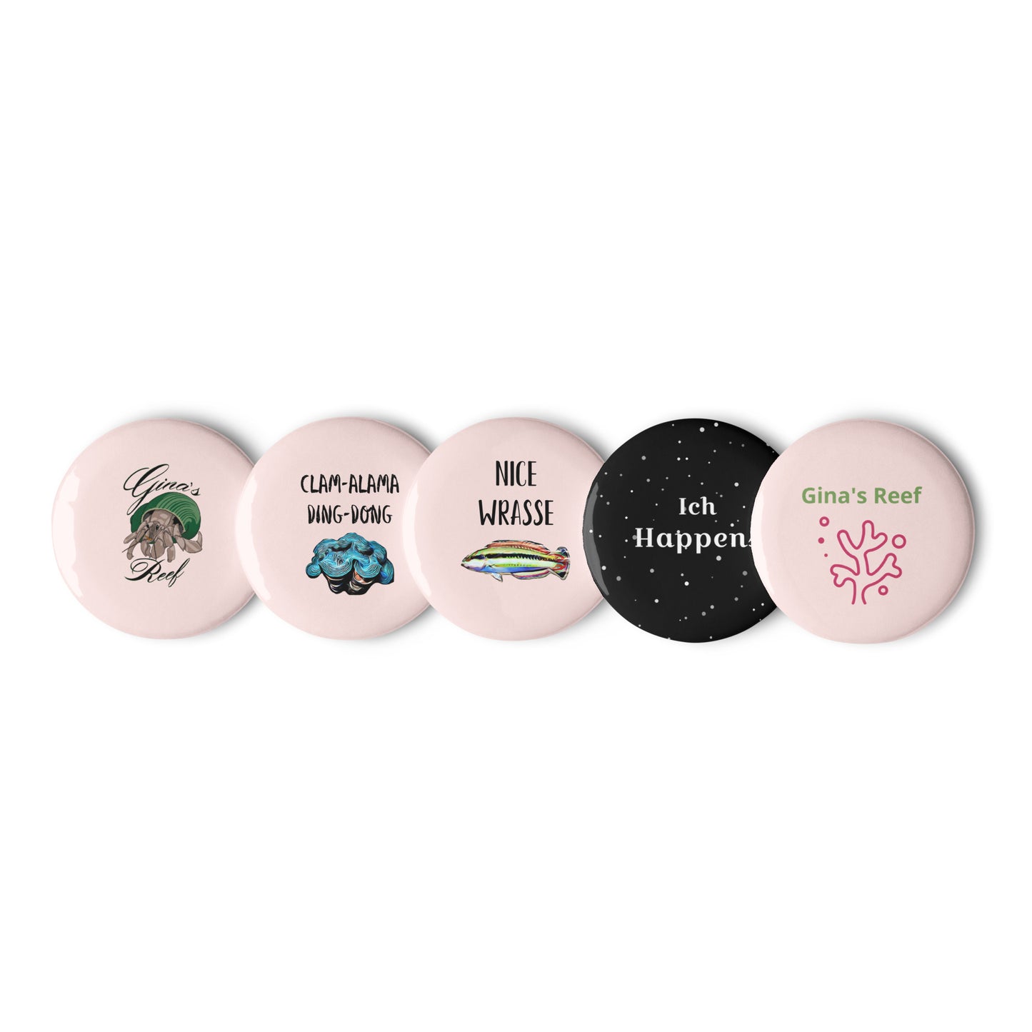 Merch Set 1 Pin Buttons