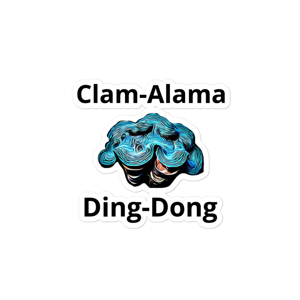 Clam-Alama Ding-Dong Sticker
